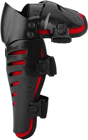 Qiilu black tactical knee and shin pads knee guard Pair of Motorcycle Racing Motocross Knee Pads Guards Protector Protective Gear knee shin guard in Saudi Arabia