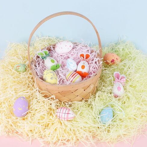 KIMOBER 300g/10.58oz Easter Basket Grass,Colorful Raffia Tissue Paper Shreds Crinkle Cut Paper Shred Filler for Basket Filler Gift Wrapping Supply(6 Colors) in Kuwait