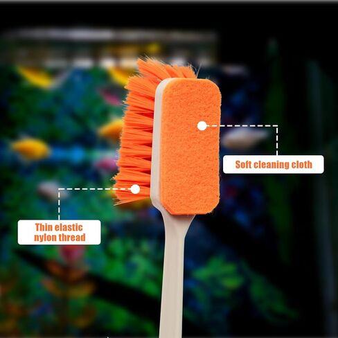 Rislobx 1pcs Small Aquarium Cleaning Tool, Algae Scraper for Fish Tank, Aquarium Brush, Fish Tank Cleaner Adapted for Glass and Acrylic Aquariums in Saudi Arabia