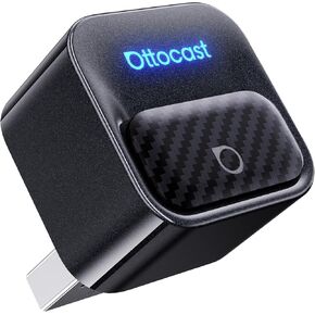 Ottocast Mini Core, 2026 Next-Gen Wireless CarPlay & Android Auto Adapter, WiFi 6 & Bluetooth 5.4 Ultra-Fast Connection, One-Touch Device Switching, Plug & Play, Auto Connect for iPhone & Android in Kuwait