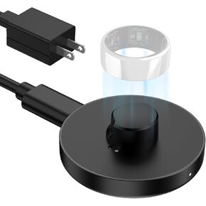 متوافق مع قاعدة الشحن السريع Oura Ring Gen 3 مع مستشعر للأشعة تحت الحمراء، وحماية التوقف التلقائي، ومؤشر، وقاعدة غير قابلة للانزلاق، وشاحن للحلقة الذكية يتضمن كابل USB-C مقاس 59 بوصة (7) in Kuwait