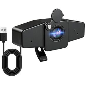 POHO 4K Webcam for PC, Ultra HD Computer Camera with PDAF Autofocus, Auto Light Correction,Plug & Play, 70° FOV, Web Camera with Microphone,Privacy Cover, for Streaming, Conference, Zoom in Saudi Arabia