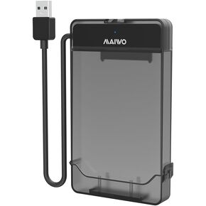 MAIWO SATA to USB Cable, 2.5 inch SATA SSD/HDD to USB 3.0 Adapter, External Hard Drive Enclosure Converter Reader Storage Case for 2.5 inch sata I/II/III SSD/HDD, 8TB Capacity (USB-A, Black) in Kuwait