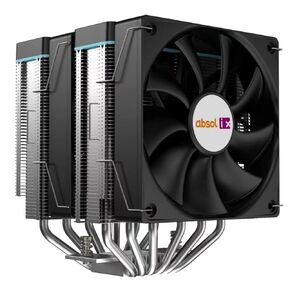 IX20 Twin Tower CPU Cooler with Dual 120mm Fans, Black Aluminum Heatsink, 6 Copper Heat Pipes, Compatible for AMD AM4/AM5 and Intel 115X/1200/1700/18XX in Saudi Arabia