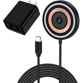 Magsafe Charger for iPhone 17, Magnetic Wireless Charger 15W Fast iPhone 17 Mag Safe Charging Pad for iPhone 17 Pro Max Air/16/15/14/13/12 Series, Upgraded Apple Mag-Safe Charger & 20W Type-C Adapter in Kuwait