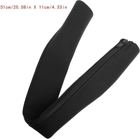Cable Sleeve with Zipper, Cable Management System, Wire Organizer for Desk Computer TV Home Theater, Cord Hider Cover for Wires Cables, 1 Pack, Black in Saudi Arabia