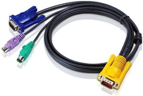 ATEN PS2 KVM Cable - SPHD15 to VGA and PS2 2L5201P, 3 Feet in Saudi Arabia