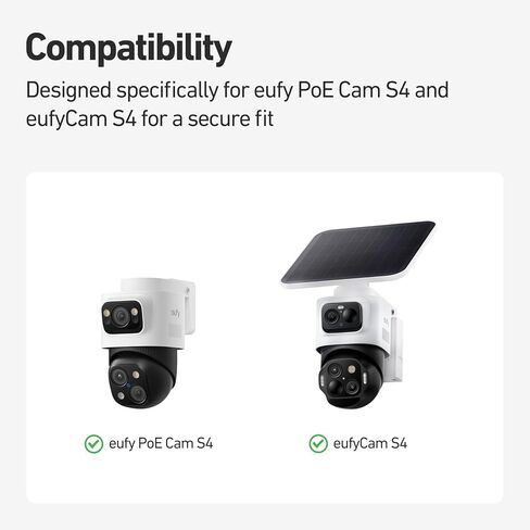 Holicfun حامل زاوية على الحائط لـ Eufy PoE Bullet-PTZ Cam S4 وeufyCam S4 in Saudi Arabia