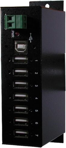 Hub USB 2.0 للاستخدام الصناعي، 7 منافذ مع in Saudi Arabia