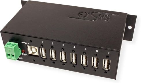 Hub USB 2.0 للاستخدام الصناعي، 7 منافذ مع in Saudi Arabia