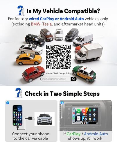 Ottocast Mini Core, 2026 Next-Gen Wireless CarPlay & Android Auto Adapter, WiFi 6 & Bluetooth 5.4 Ultra-Fast Connection, One-Touch Device Switching, Plug & Play, Auto Connect for iPhone & Android in Kuwait