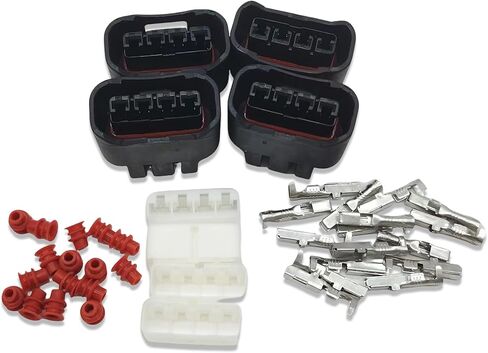 RTYPER 4 قطعة ملف الإشعال 4 دبوس التوصيل موصل سالب متوافق مع To-yota Le-xus Camry Yaris 90980-11885/7283-7449 in Kuwait