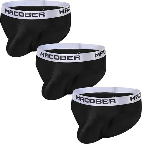Mens Sexy Silk Bulge Enhancing Underwear Pouch Low Rise Bikini Briefs Multi pack in Saudi Arabia