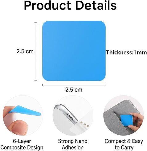 Speaker & Charging Port Cleaning Kit Compatible with iPhone, Samsung, iPad, AirPods & Pixel – Dust Removal Tool Set with 40 Sticky Pads & Brush for Phone Speaker and Port Deep Cleaning in Saudi Arabia