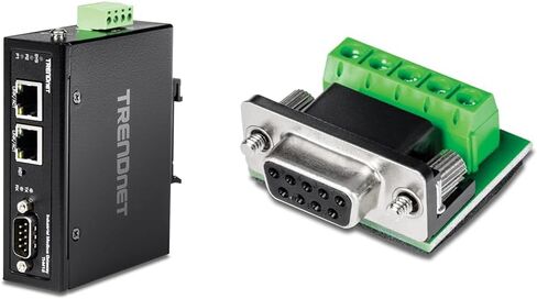 Bundle: TRENDnet 1-Port Fast Ethernet Industrial Modbus Gateway, TI-M12 + TRENDnet RS232 to RS422 RS485 Converter Adapter, Serial Port Data Converter, TI-S100 in Saudi Arabia