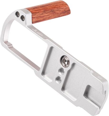 Foto4easy Wooden L-Shape HandleGrip for Panasonic S9 Camera with Quick Release Baseplate for Arca Swiss,Silver in Saudi Arabia