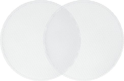 ACROPIX Universal 7 بوصة مكبر صوت شبكي لمضخم الصوت 183x193x11 ملم بدون إطار أبيض - عبوة من 2 in Kuwait