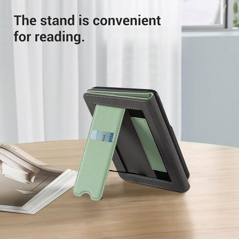 CoBak Wireless Charge Stand Case for 7" Kindle Paperwhite 12th Gen 2024 and Kindle Colorsoft with Hand Strap - Compatible with iPhone MagSafe, for Samsung/Anker Wireless Charging Pads, Auto Sleep Wake in Saudi Arabia