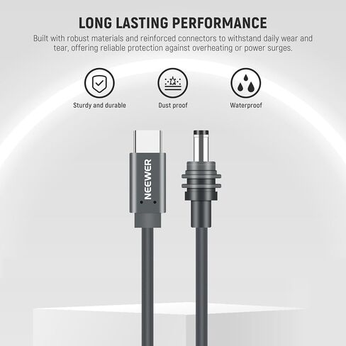NEEWER ST91 حامل كأس الشفط للسيارة + كابل طاقة 100 وات PD USB C إلى DC متوافق مع Starlink Mini، مجموعة تركيب الأقمار الصناعية 2 في 1 وحافظة سيليكون واقية مع أكواب شفط لنافذة فتحة سقف RV in Kuwait