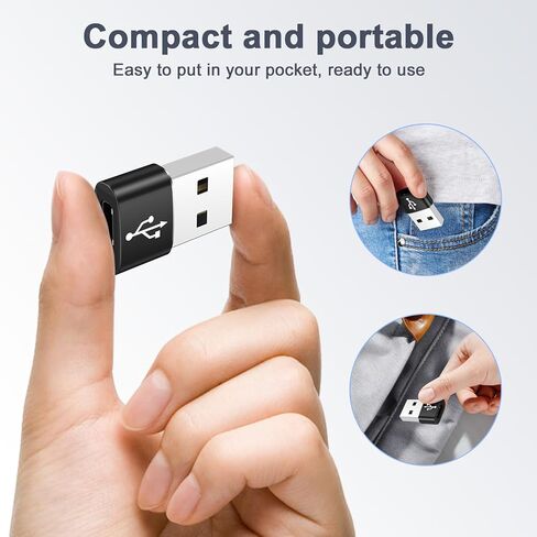 USB to USB C Adapter, 4Pack USB C Female to A Male OTG Adapter,Type C Converter Charger for Samsung Galaxy A17 A16 A15 A14 S26 S25 Ultra S24 S23 S22 S21 S20 iPhone 17 Pro Max 16 15 14 13 12 11,iPad in Saudi Arabia