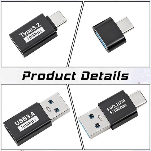 8 Packs USB 3.0/3.1 Male to USB-C Male Adapter, Suitable for Laptop Phone Connected U Disk Keyboard, Fast Data Transfer in Saudi Arabia