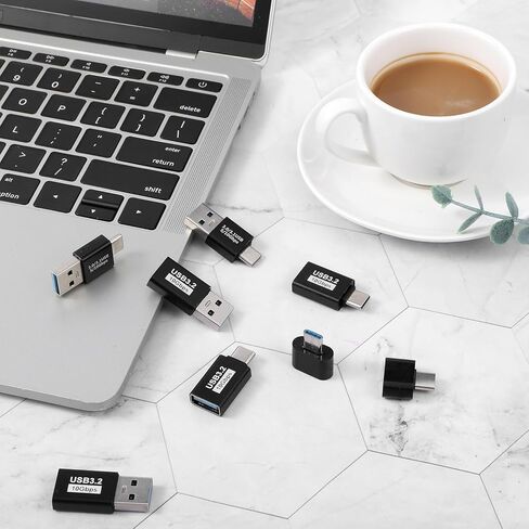 8 Packs USB 3.0/3.1 Male to USB-C Male Adapter, Suitable for Laptop Phone Connected U Disk Keyboard, Fast Data Transfer in Saudi Arabia