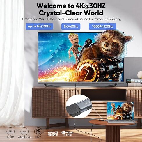 4K DisplayPort to HDMI Adapter 2 Pack, DP to HDMI Display Adapter Uni Directional, 4K@30Hz, 2K@60Hz, 1080P@120Hz, Male to Female Converter for Monitor, NVIDIA/AMD Desktop GPU, PC DisplayPort Output in Saudi Arabia