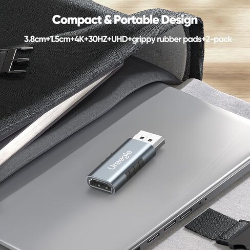 4K DisplayPort to HDMI Adapter 2 Pack, DP to HDMI Display Adapter Uni Directional, 4K@30Hz, 2K@60Hz, 1080P@120Hz, Male to Female Converter for Monitor, NVIDIA/AMD Desktop GPU, PC DisplayPort Output in Saudi Arabia