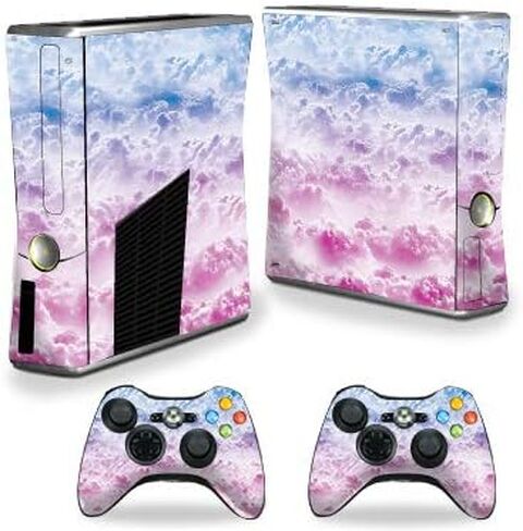 MightySkins Glossy Glitter Skin for Xbox 360 S Console - Candy Clouds | Protective, Durable High-Gloss Glitter Finish | Easy to Apply, Remove, and Change Styles | Made in The USA in Saudi Arabia