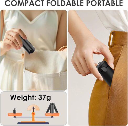 Mini Tripod Compatible with DJI OSMO Pocket 3, Stable Portable Pocket Stand, Desk Small Handheld Selfie Stick with 1/4" Screw in Kuwait