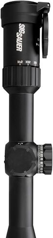 SIG SAUER WHISKEY4 6-24X50mm 30mm أنبوب F1/FFP متين ودقيق مقاوم للماء مضاد للضباب أسود للصيد والرماية، أغطية قابلة للطي ورافعة رمي متضمنة in Kuwait