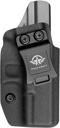 POLE.CRAFT IWB Kydex Holster Optics Cut Fits: Glock 19 MOS 19X 25 44 45 (Gen 1-5) & Glock 23 32 (Gen 3 4) - Glock 17 (Gen 1-5) / Glock 22 Glock 31 (Gen 3-4) Pistol - Inside Waistband Accessories in Saudi Arabia