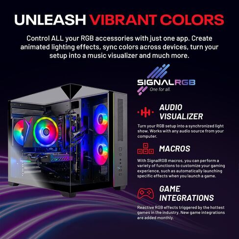 كمبيوتر Skytech Gaming Crystal للألعاب، AMD Ryzen 7 5700 3.7 جيجا هرتز، AMD RX 9060XT 8 جيجا، 1 تيرابايت NVMe SSD، 16 جيجا DDR4 RAM 3200، 650 وات ذهبي PSU، واي فاي، ويندوز 11، سطح مكتب للألعاب in Kuwait