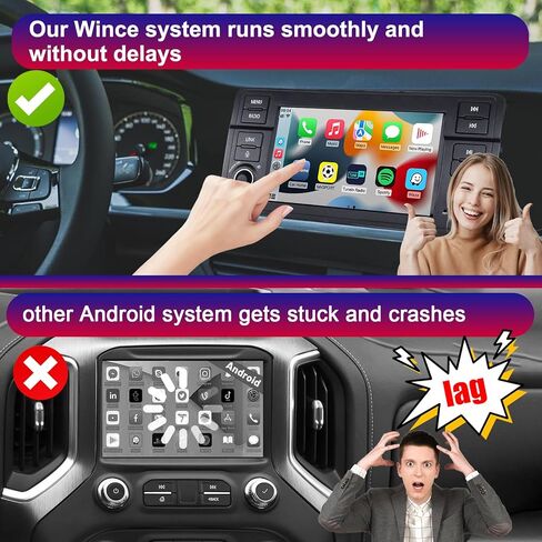 Car Stereo for BMW E46 3 Series 1999-2004 Compatible with Wireless Carplay/Android Auto, 7 inch Radio with IPS Touch Screen/Bluetooth/Mirror Link/FM/AM/USB/High Power/RDS/SWC/DSP in Saudi Arabia