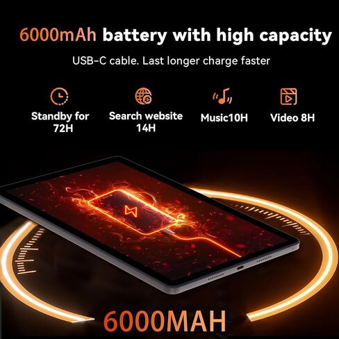 تابلت HUIHUANG بشاشة 10 بوصات يعمل بنظام Android 14، وذاكرة وصول عشوائي 16 جيجابايت وذاكرة وصول عشوائي 128 جيجابايت، وتوسيع 1 تيرابايت، ثماني النواة، وبطارية ذات سعة كبيرة، وكاميرا مزدوجة 5 ميجابكسل + 8 ميجابكسل، وواي فاي 5G/2.4G، وبلوتوث 5.0، ونظام تحديد in Saudi Arabia