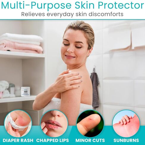 ViveCare A&D Ointment - Skin Protectant & Healing Lotion for Baby, Adult, Seniors - Soothing Cream for Diaper Rash Prevention, Skin Irritation, Burns, Cuts, Scrapes (4oz) in Saudi Arabia