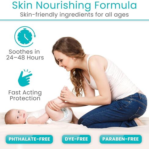 ViveCare A&D Ointment - Skin Protectant & Healing Lotion for Baby, Adult, Seniors - Soothing Cream for Diaper Rash Prevention, Skin Irritation, Burns, Cuts, Scrapes (4oz) in Saudi Arabia