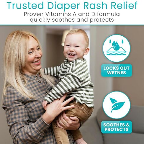 ViveCare A&D Ointment - Skin Protectant & Healing Lotion for Baby, Adult, Seniors - Soothing Cream for Diaper Rash Prevention, Skin Irritation, Burns, Cuts, Scrapes (4oz) in Saudi Arabia