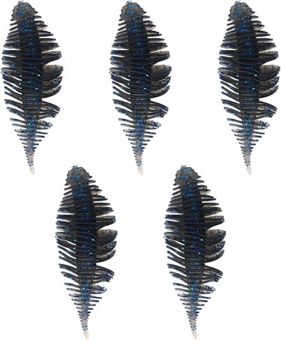 20pcs Soft Swimbait Soft Plastic Fishing Lures, Bass Lures Swim Baits Worms Swimbait for Bass Fishing, Worms for Bass in Saudi Arabia