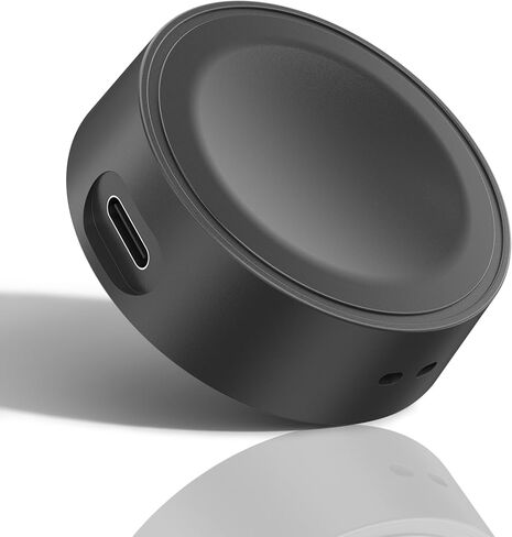 USB-C Magnetic Charger Adapter for Samsung Galaxy Watch, Upgraded Portable Wireless Charging Cradle Dock Station for Galaxy Watch 8/8 Classic/7/Ultra/6/6 Classic/5/5 Pro/4/4 Classic/3/Active 2 (Black) in Saudi Arabia