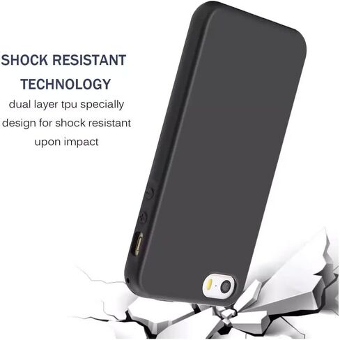 حافظة لهاتف Ulefone Armor 34 Pro + واقي شاشة زجاجي مقسى - غطاء حماية من السيليكون الشفاف الناعم المرن المقاوم للصدمات من مادة TPU (أسود) in Kuwait