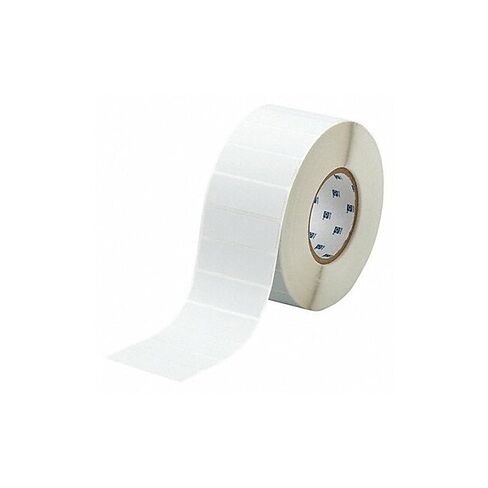 Brady THT-18-428-3 3 بوصة عرض × 1 بوصة ارتفاع، B-428 بوليستر معدني، لمسة نهائية غير لامعة فضية ملصق قابل للطباعة بالنقل الحراري (3000 لكل لفة) in Kuwait