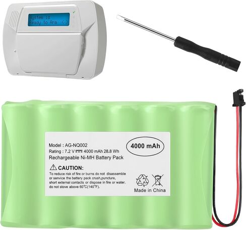 بطارية Futurebatt DSC IMPASSA 9057 لـ ADT DSC IMPASSA 9057 SCW9055 SCW9057 BH7236-SS 17000145 17000152 لوحة التحكم في إنذار نظام أمان المنزل اللاسلكي in Saudi Arabia
