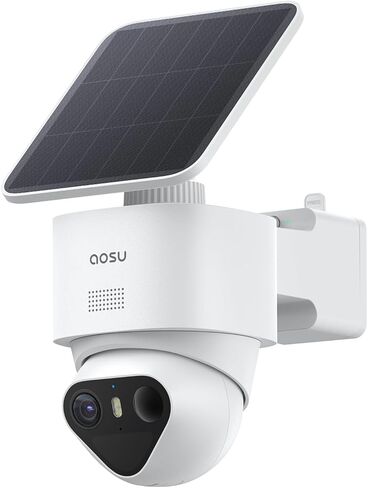 كاميرات مراقبة aosu T2 Ultra 4K لاسلكية في الهواء الطلق، طقم 4 كاميرات، نظام أمان منزلي ذكي مع رؤية ليلية TrueColor، التعرف على الذكاء الاصطناعي وتتبع الحركة 360 درجة، طاقة شمسية، تخزين محلي قابل للتوسيع 1 تيرابايت in Saudi Arabia