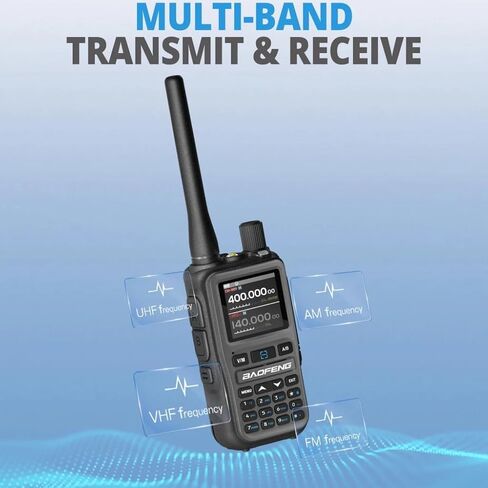 Baofeng UV-5R Mini Handheld Ham Radio Long Range Two Way Radio Dual PTT Rechargeable Walkie Talkies Longe Range NOAA Weather Radio APP Programming 999CH USB-C Charging Survival Radio 4 Pack in Saudi Arabia