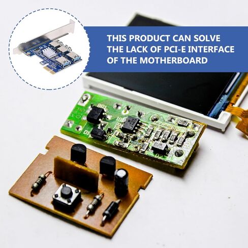بطاقة محول Pci e Pci Express إلى 4 منافذ USB 3.0 موسع التعدين لأجهزة الكمبيوتر المكتبية المتوافقة مع فتحة e 1x لنقل البيانات بسرعة عالية in Kuwait