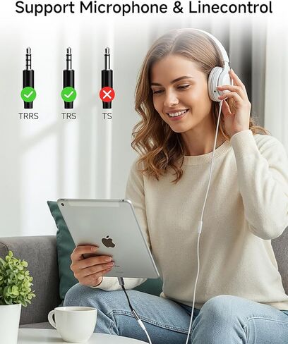 USB C to 3.5mm Headphone Jack Adapter, HiFi 2 Pack Type C to Aux Audio Dongle, Aux to USBC Adapter Compatible with iPhone 17/16/15 Pro Max/Plus, Samsung S25/S24/S23/Ultra, iPad, MacBook, Pixel in Saudi Arabia