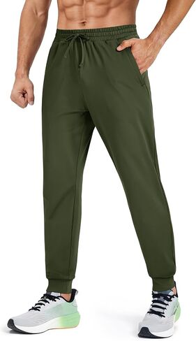 MAGCOMSEN Men's Fleece Joggers with Pockets Winter Warm Pants Workout Athletic Gym Sweatpants for Men in Saudi Arabia