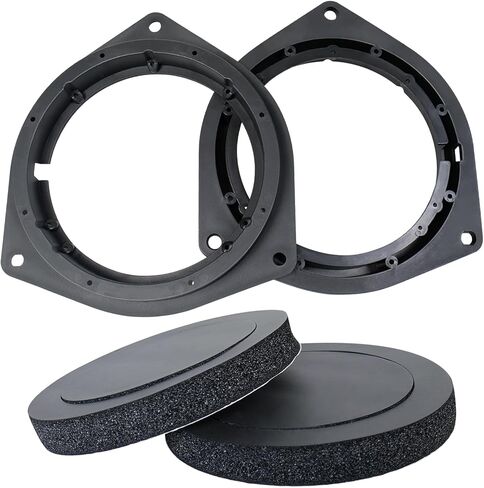 6.5 Inch Hollow Speaker Spacer Adapter with Foam Rings,Car Door Speaker Spacers Compatible with Toyota Corolla RAV4 Yaris Sienna 4Runner Scion Audio Baffle Mount Hole Center Dist 5.16" in Saudi Arabia