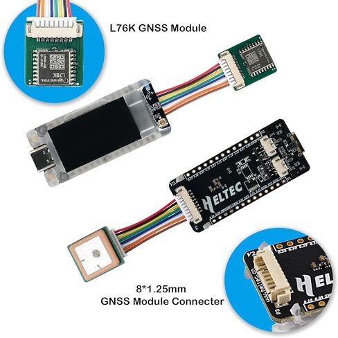 Heltec Mesh Node T114 V2 Tracker nRF52840 SX1262 LoRa Bluetooth 5.0 LoRaWAN مجموعة لوحة تطوير 1.14 بوصة شاشة LCD متوافقة مع Meshtastic Arduino in Kuwait